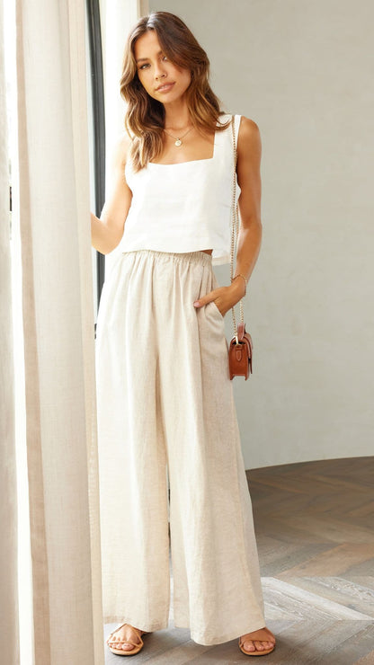 Oceana Pants - Natural
