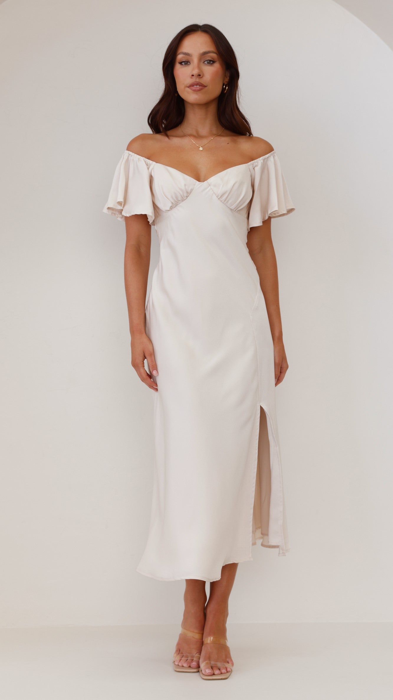 Louisa Midi Dress - Ivory