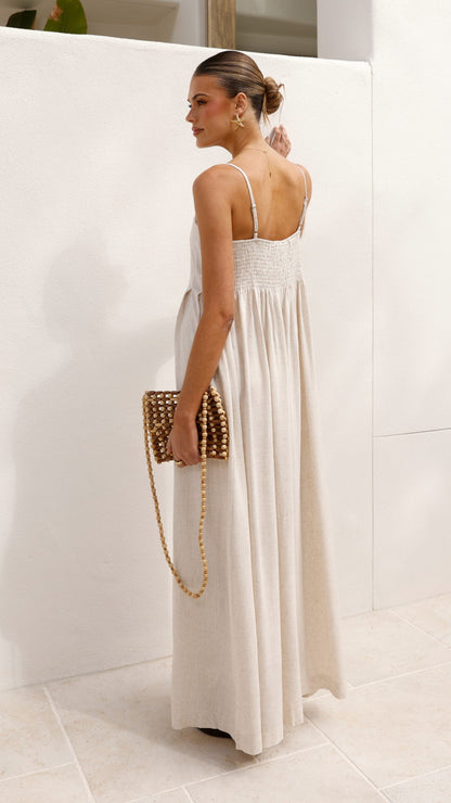 Pippy Maxi Dress - Natural