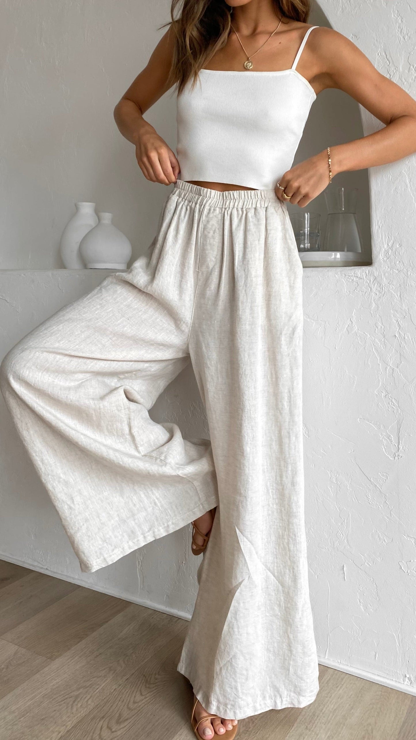 Oceana Pants - Natural