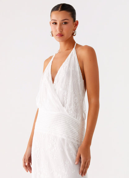 Reinhart Halter Maxi Dress - White