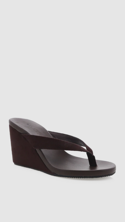 Ravyn Heel - Dark Cacao Suede